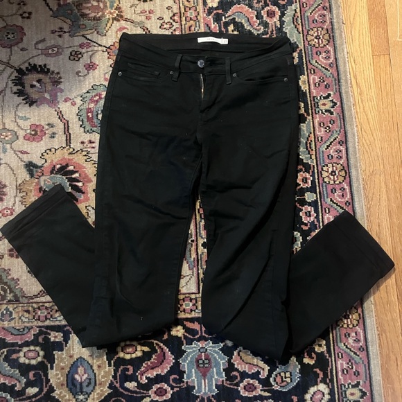 Levi 712 Slim black jeans size 27 - Picture 1 of 4
